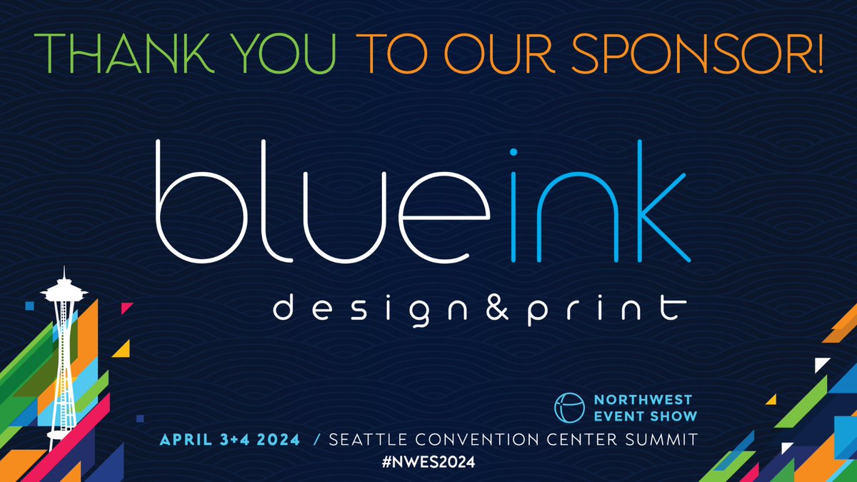 Special thanks to Blue Ink for joining as #NWES2024 Networking Sponsor in 2024! BLUE INK is a full-service creative agency with an oversized print services and extensive vendor partnerships. #NWES2024Sponsor