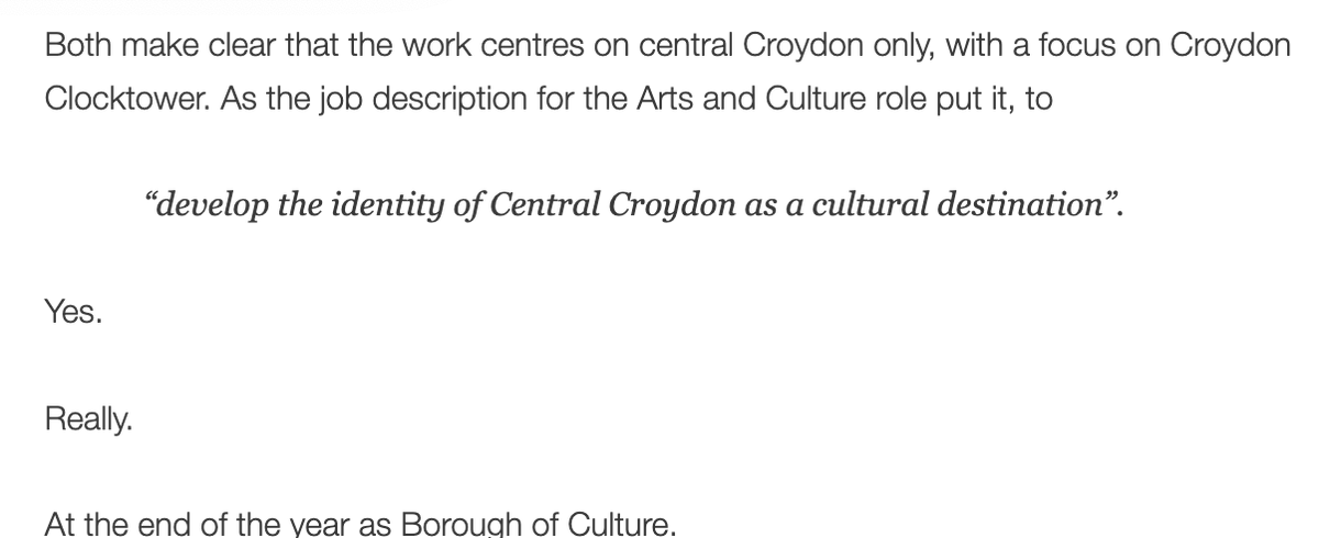 Not a spare penny to promote Croydon's ailing libraries but.... new Arts and Culture post up for grabs! savecroydonlibraries.wordpress.com/2024/03/30/not… via <a href="/SaveCroydonLibs/">SaveCroydonLibraries</a>