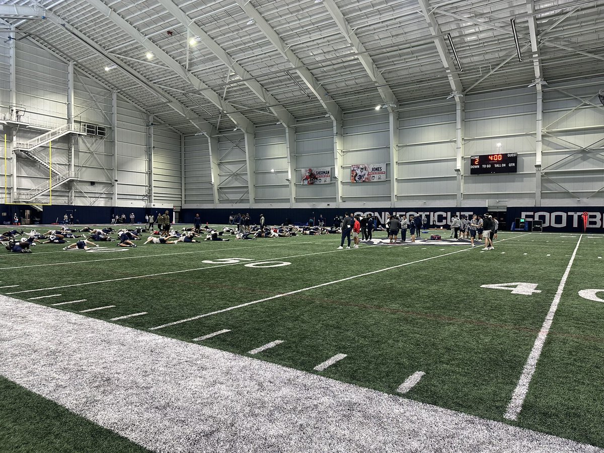 Thank you @UConnFootball for hosting us today! 🦏🆙 @CoachDShearer @ej_hernon11 @CoachJimMoraFB 🏠of @Juicebe11