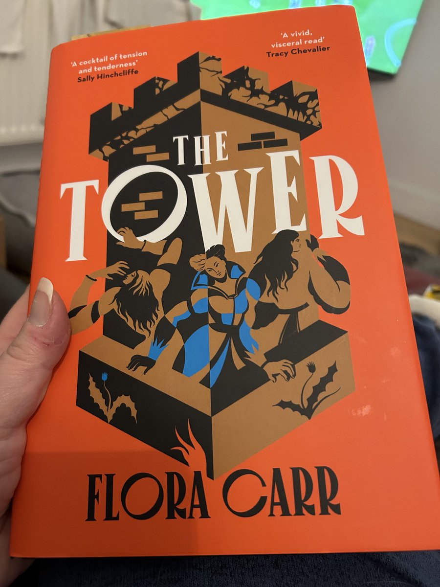 About halfway into this and really enjoying it. I’ve never read a representation of Mary, Queen of Scots quite like it! Powerful stuff from ⁦@floracarr_⁩ #TheTower 👑🧡