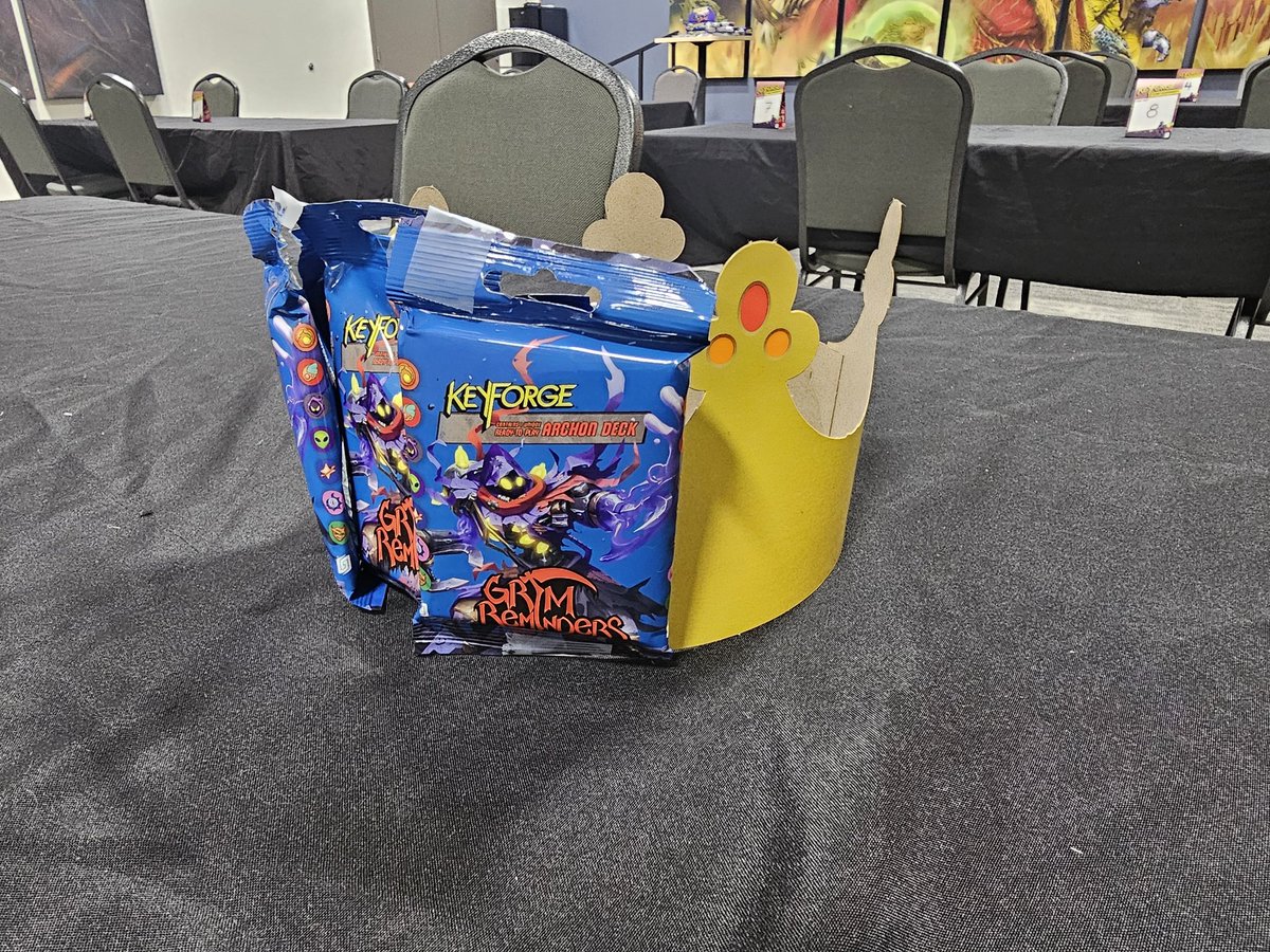 KeyForge 2024 Store Championships @ Gamzenter - The Crown of SEALED. Unfortunately, I didn't get a picture of the champ with it.