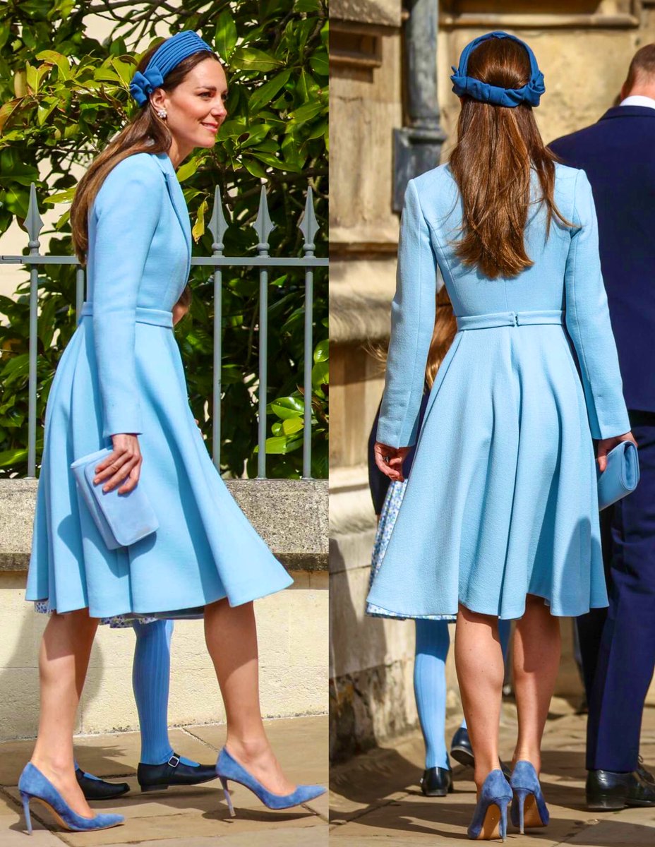 My favourite Easter Sunday look worn by the Princess of Wales was in 2022! 🩵🐣