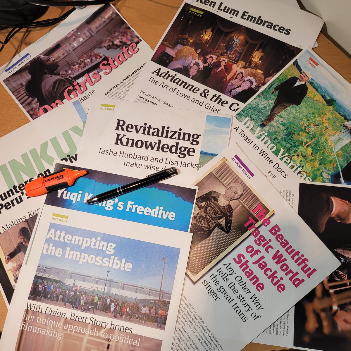 POVmagazine's tweet image. Copyediting the new issue! #POV121 coming soon. 📝 #SubscribeToday povmagazine.com/subscriptions/