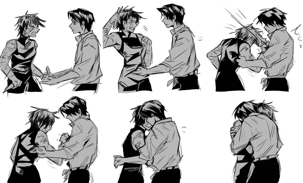 Yutamaki x hug scene from princess mononoke #jjk #jujutsukaisenfanart #jujutsukaisen #yutamaki #yutaokkotsu #makizenin #jjkmanga