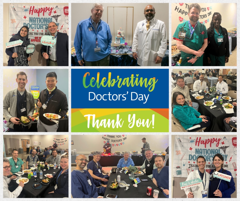 Today and every day, we appreciate and celebrate our doctors. They are innovative in their thinking and kind in their interactions, and will go to any length to provide the remarkable care our patients need and always deserve. Happy National Doctors' Day!