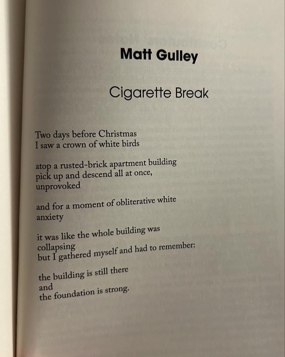 cigarette poetry New poem 'Cigarette Break' out in @MoonCityReview via @MoonCityPress It's  about birds and buildings, I think. #poetry #publishing