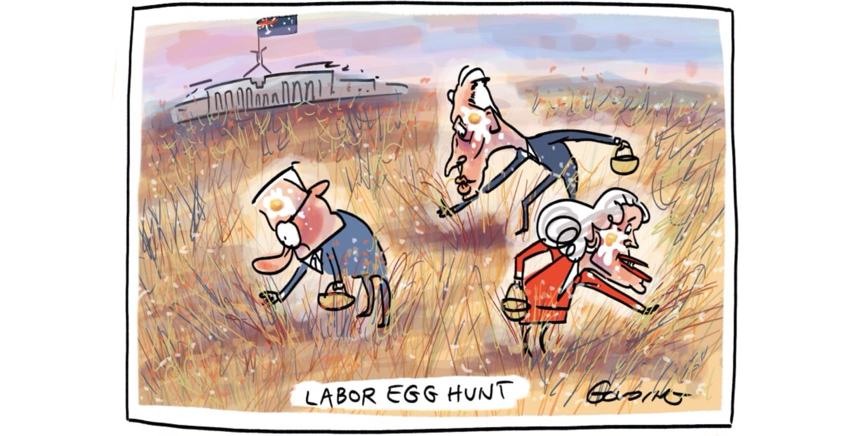 Tough on immigration egg hunt. Today's @theage @smh cartoon.