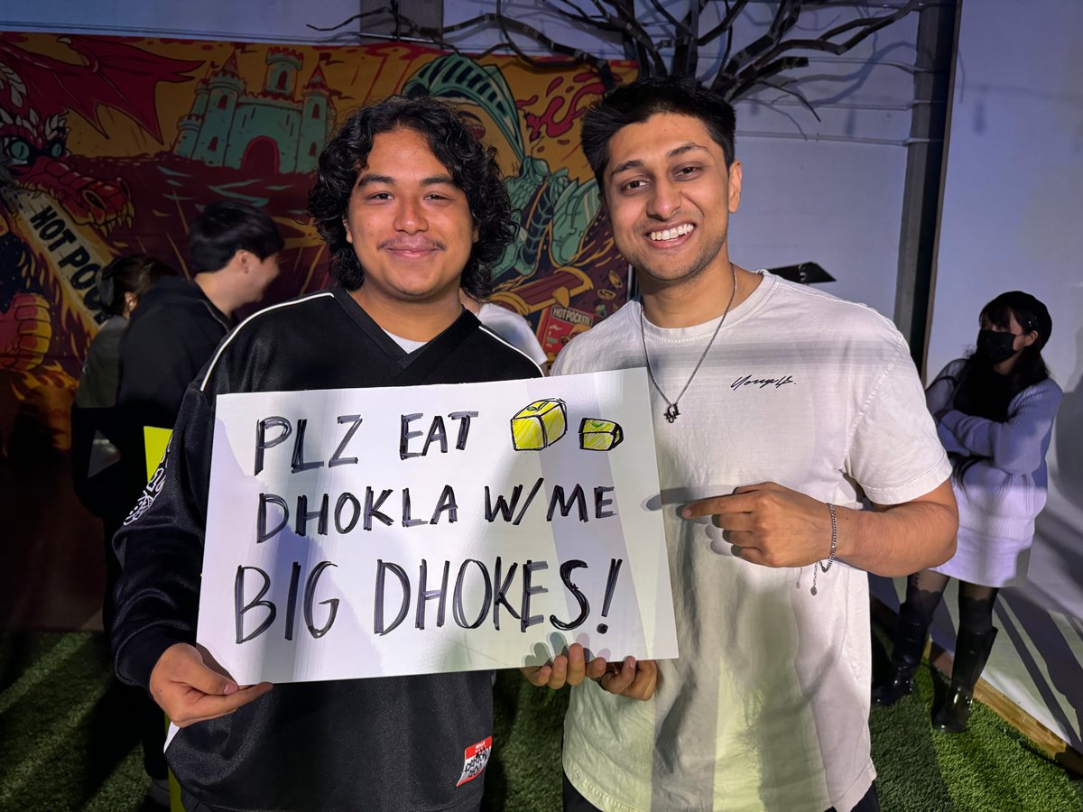 We gotta set these two up on a dhokla date