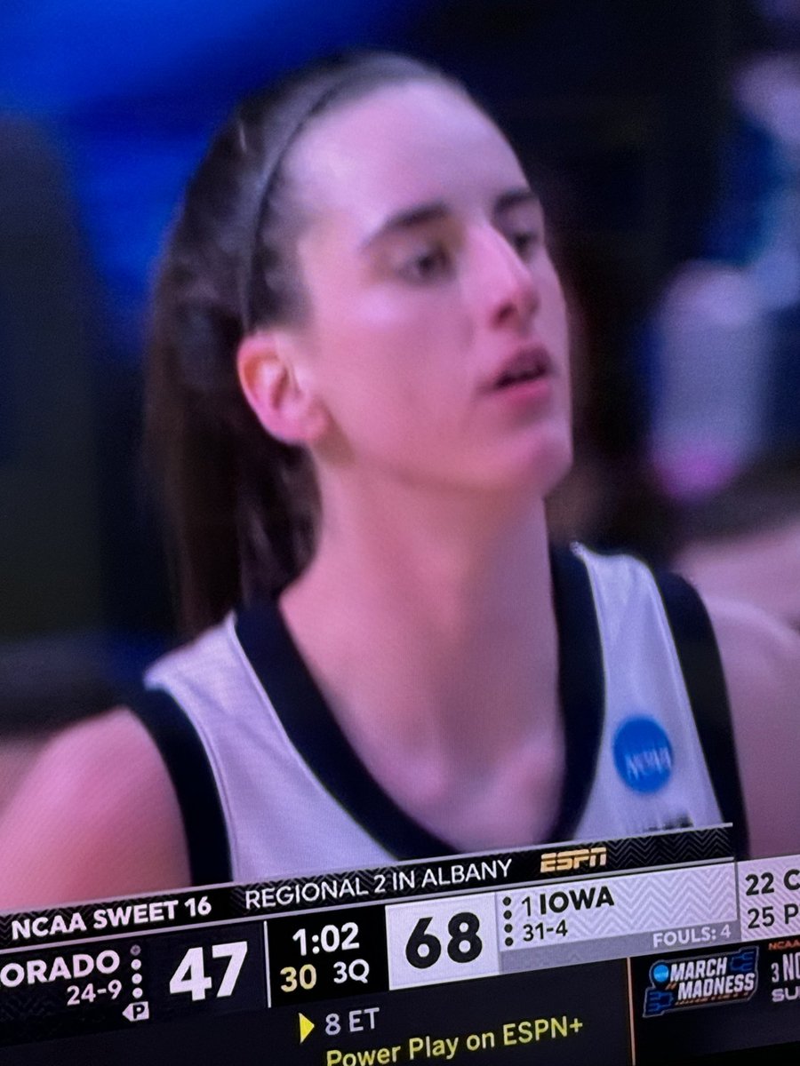 Holy heck <a href="/CaitlinClark22/">Caitlin Clark</a> you are kicking it! And an assist NCAA record broken today. I have never been so excited watching a basketball game. #MarchMaddness