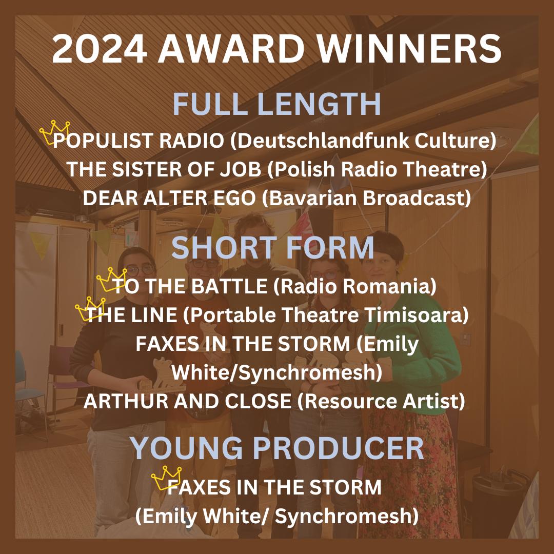 And the winners for our 2024 festival are...👇👇👇 (Voting for the Audience Award opens Monday!)