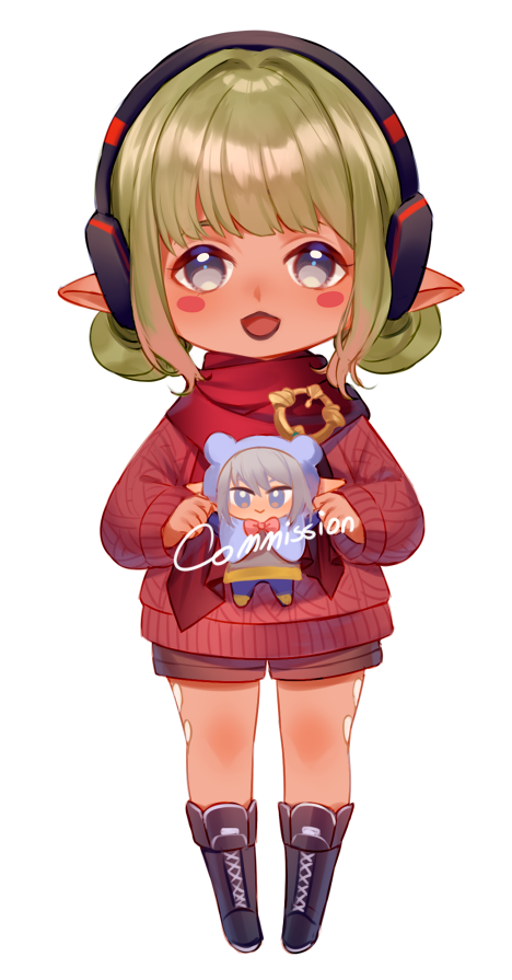 「Lalafell with meowmeow commission for  !」|Licornia👻👹のイラスト