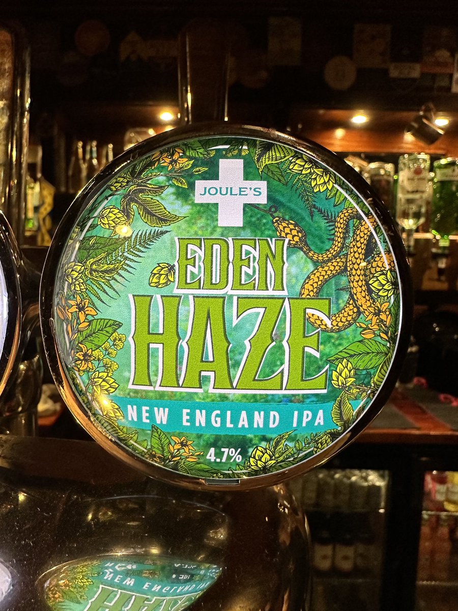 Finally…..it’s here. 🤗 Eden Haze @joulesbrewery first hazy beer, a New England IPA Can you resist the temptation? I couldn’t 🤣🍺 #chestertweets @BeersInChester @the_joe_smoe @wearechester @welcome_dogs @editorcamra @SkintChester