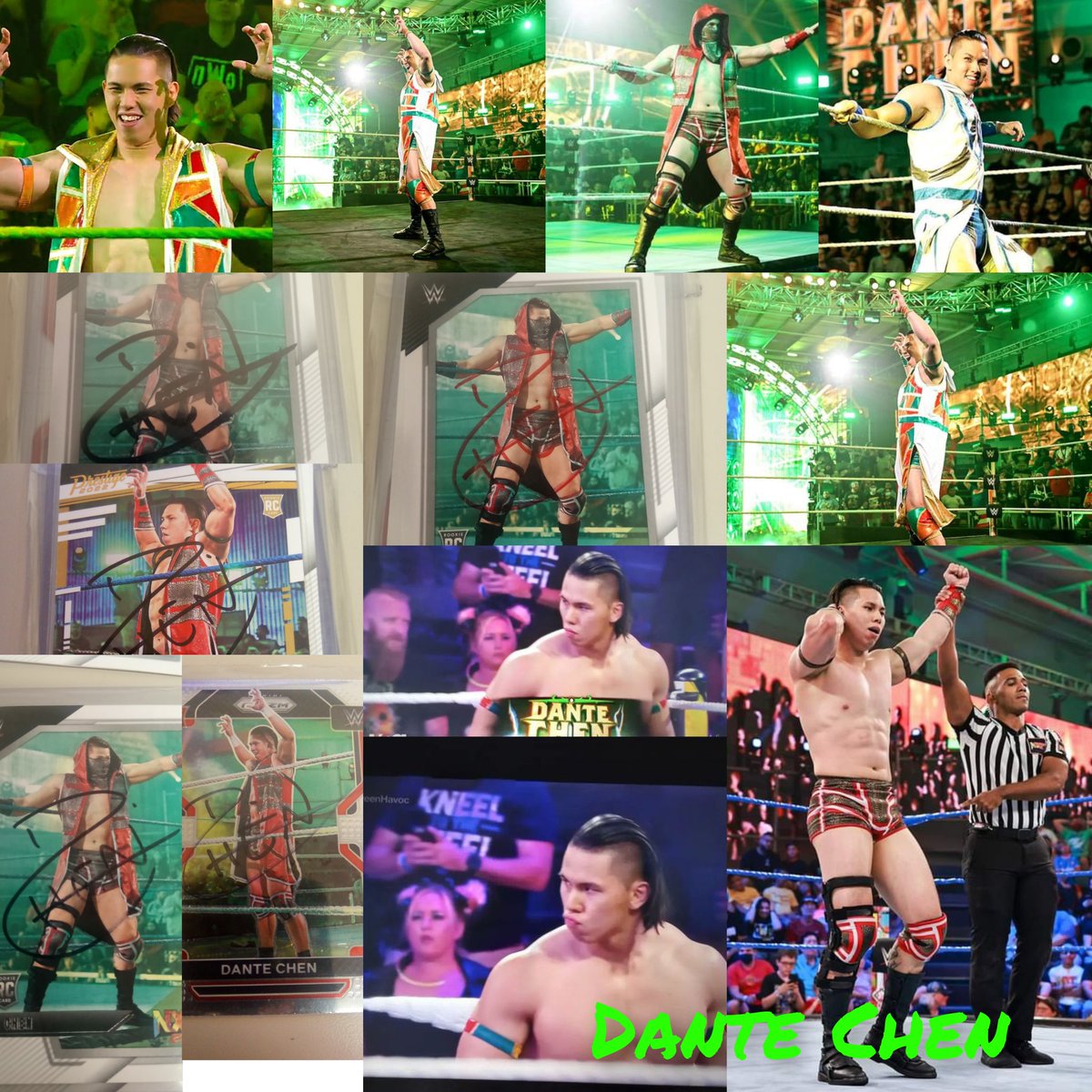 I feel a lot happy to finish this new photo collage edit for my WWE Superstar that I really love and support the most, I am so lucky that I'm still such a huge number one fan of @DanteChenWWE 😍😍😍🥰🥰🥰❤️❤️❤️, hopefully one day I really want to meet him