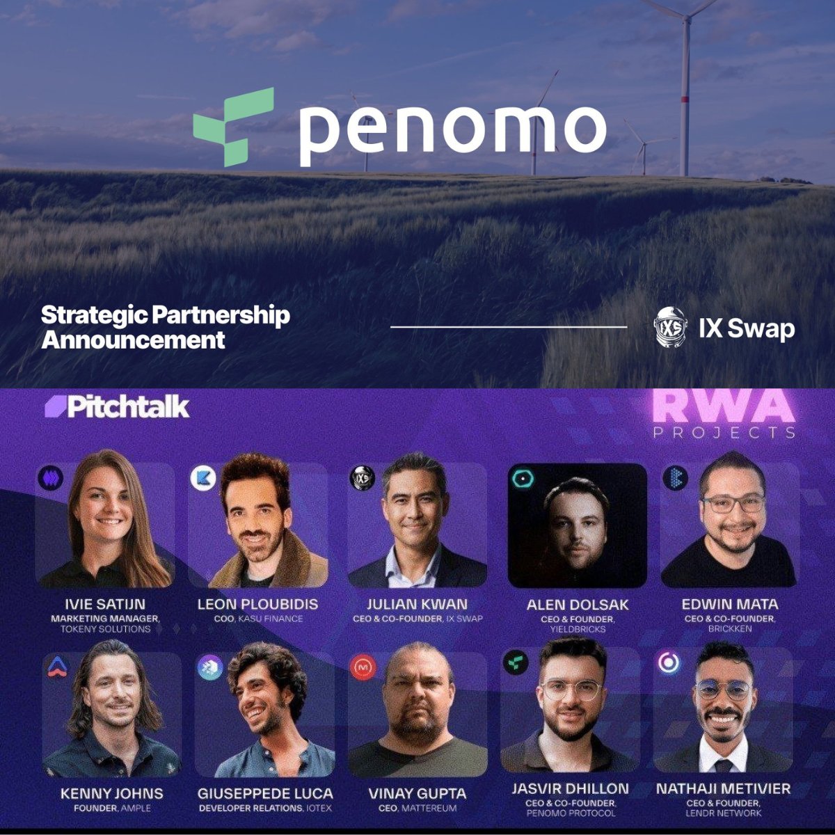 🚨 Looks like my gut feeling about Penomo being a standout upcoming #DePIN project was right on the money 😏 Here is an update👇 1⃣ First up, @penomoprotocol got the chance to showcase their #RWA solution to heavy hitters like BlackRock and Consensys 😲 2⃣ Plus, they've