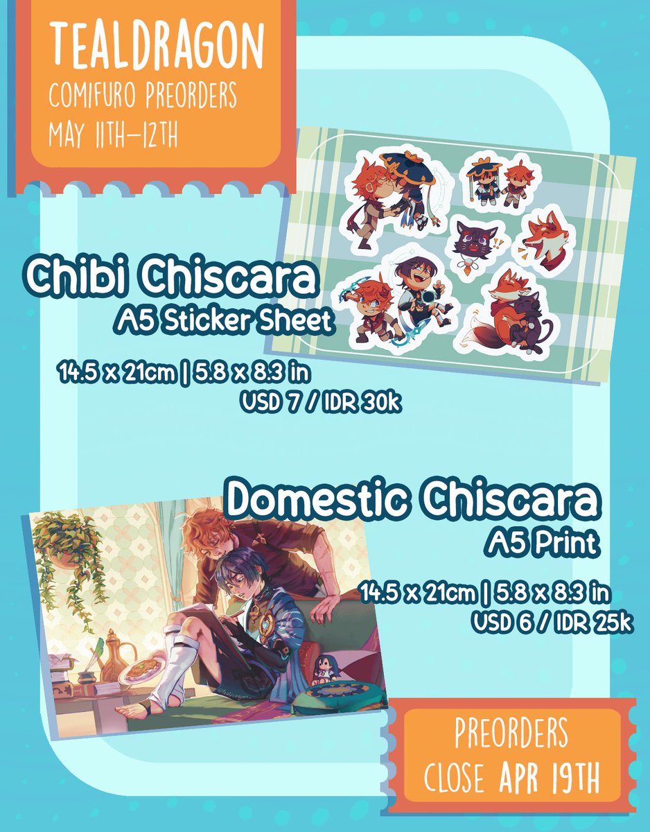 heya im going to be (not in person) at #comifuro18 with a few pieces of merch 🎉 the link for pickup preordering is below! the form also contains preorder information for asia and international shipping so anyone can use it to order ✨✨ #cf18 #cf18catalogue #chiscara #ONEPIECE