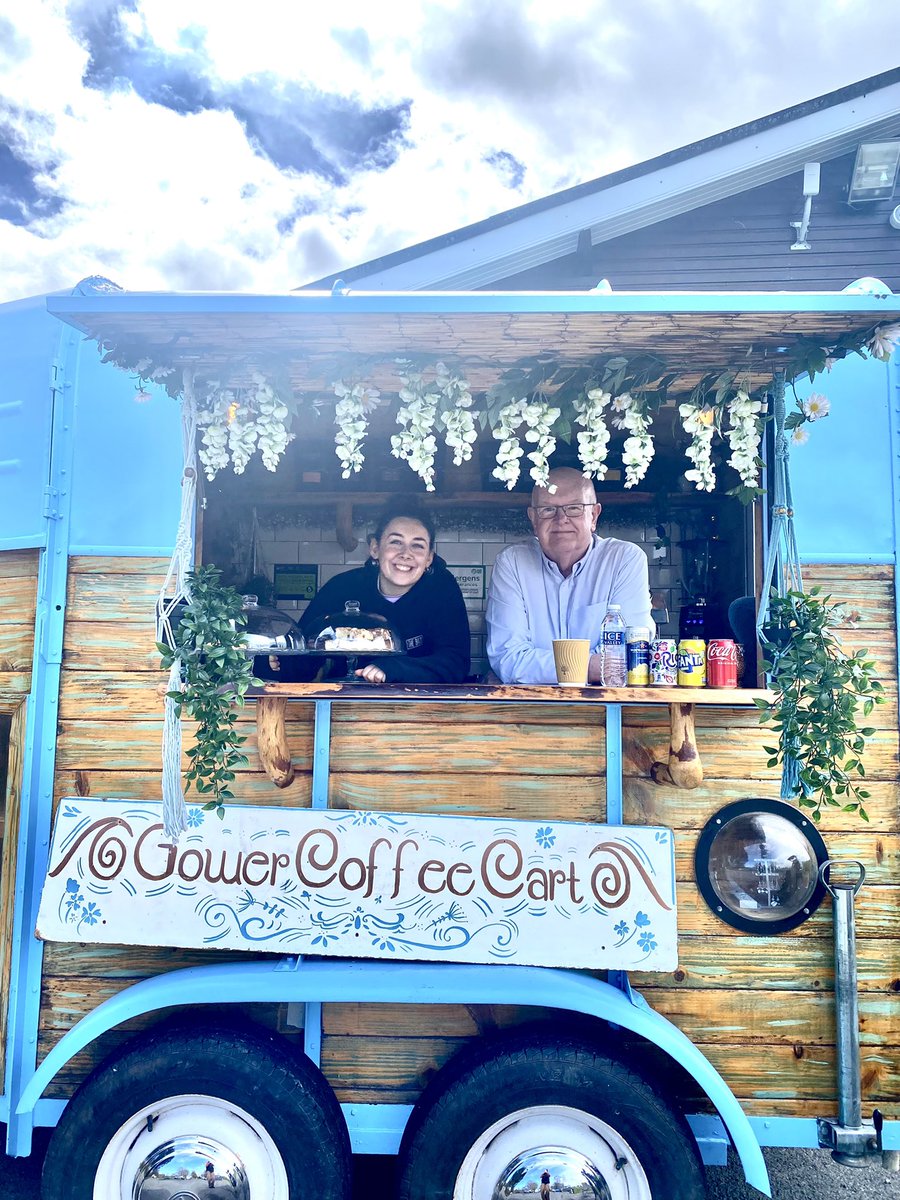 The Gower Coffee Cart is back! It was great to catch up with Anna Luporini at the Gower Coffee Cart today. Anna is based in the car park of the Bishopston Community Centre in Murton and I can tell you the tea is well worth a try and am told the coffee is very good too!