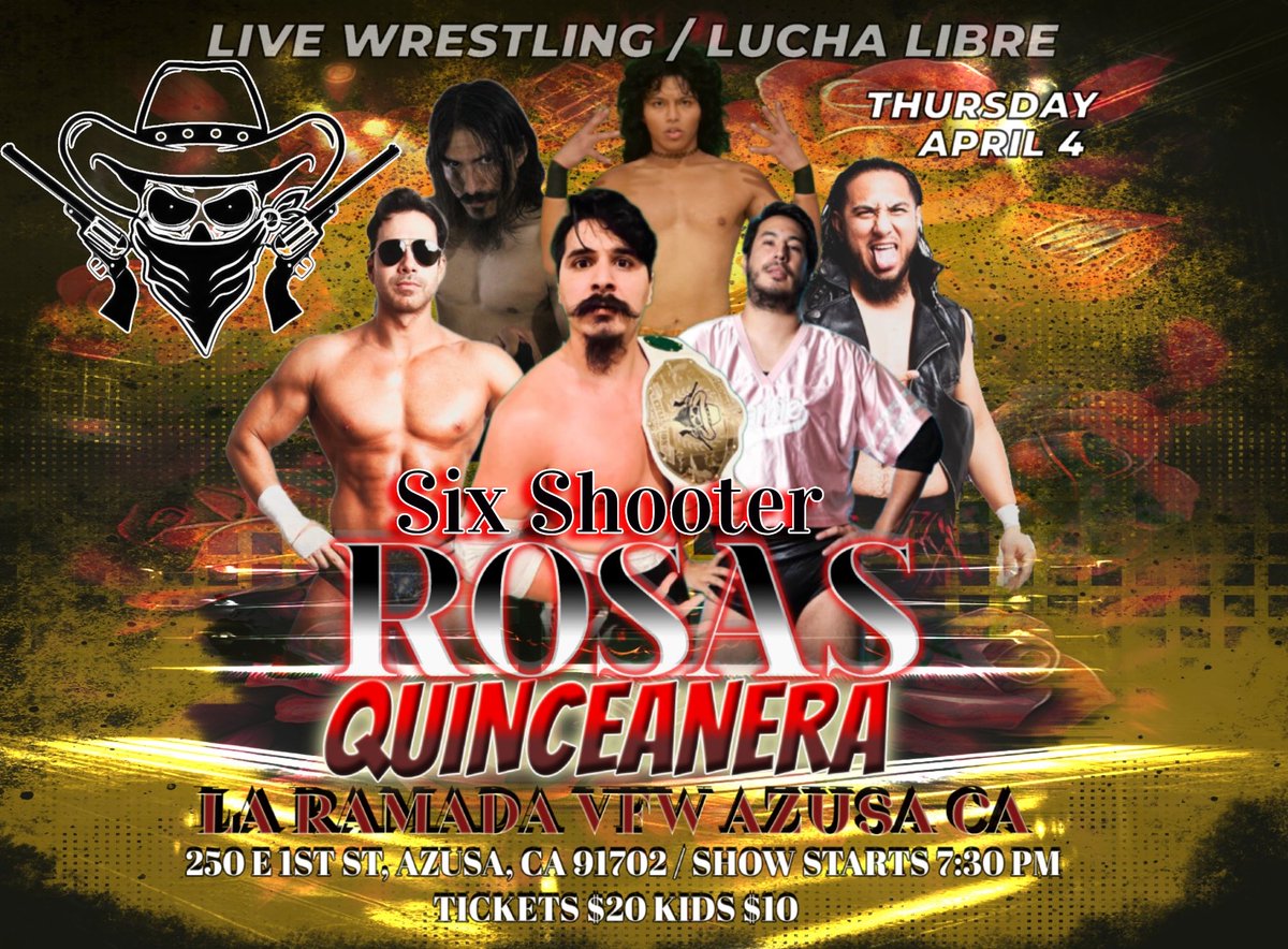 youtu.be/-9kq_k7g1uYRic… 
Coy WANTS his Baby nd returns to the Six Shooter Match

Hybrid Pro Wrestling Presents
Rosas Quinceanera

Thursday April 4 2024 7:30pm
250 E 1st St, Azusa, CA 91702
#socalwrestling #aew #azusacalifornia #prowrestling