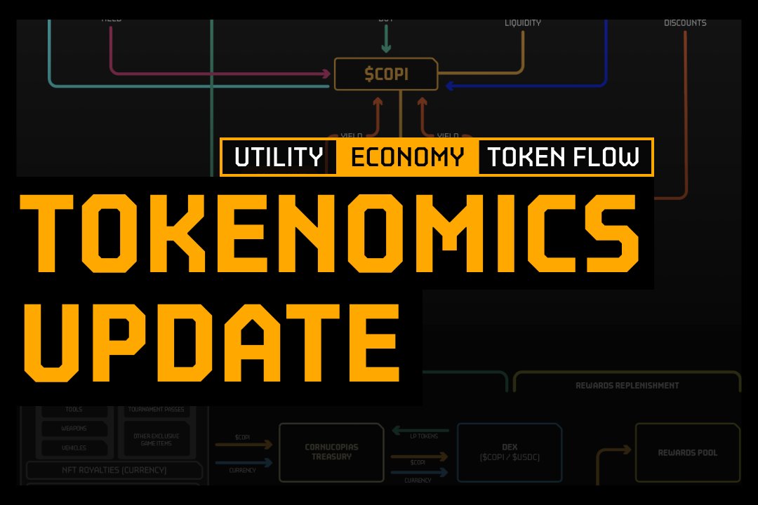 Our $COPI Tokenomics Paper is now LIVE! We've carefully crafted the role that our token will play in the Cornucopias universe and we're excited to unveil our work! Here's what we've crafted for core utilities and distribution mechanics for the $COPI token in our COPIWiki Read…