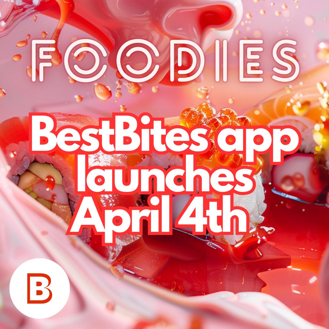 Hi foodies! The BestBites app launches April 4 in early access mode!

Decide where to eat in an instant and make your foodie life more Adventurous!

Sign up now: best-bites.app