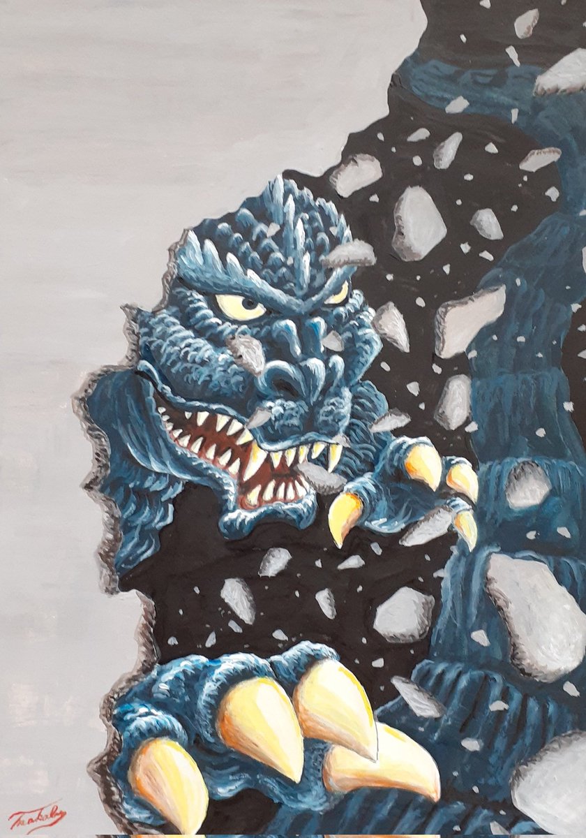 おはようございます！ このイラストは、過去作です。 #ゴジラ #オリジナルゴジラ #Godzilla