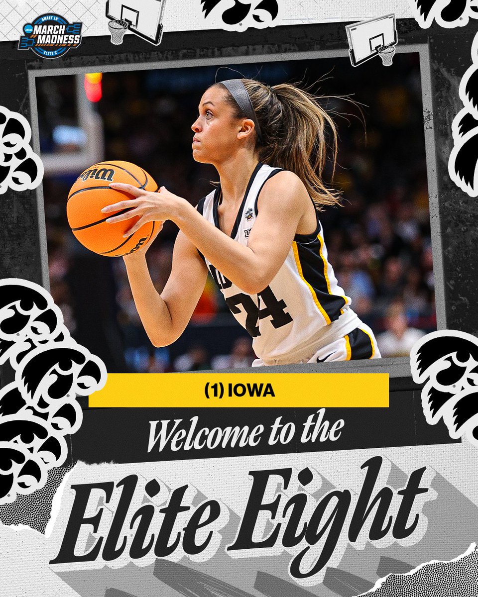 THE HAWKEYES ARE GOING BACK TO THE ELITE 8! @IowaWBB defeats Colorado, 89-68, to advance to the Elite 8. #MarchMadness