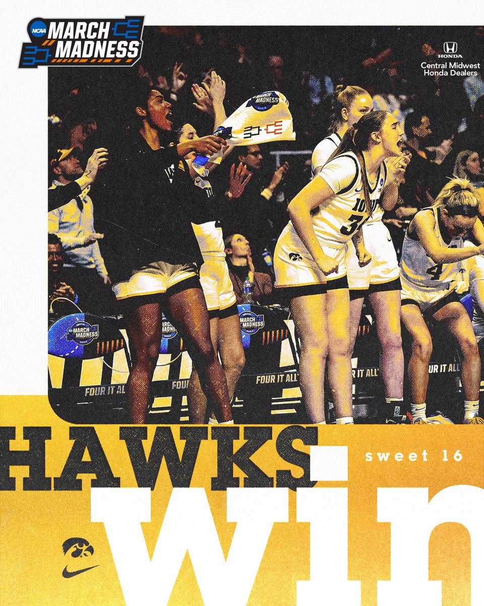 𝗘𝗹𝗶𝘁𝗲.

FINAL | Iowa 89, CU 68 

#Hawkeyes