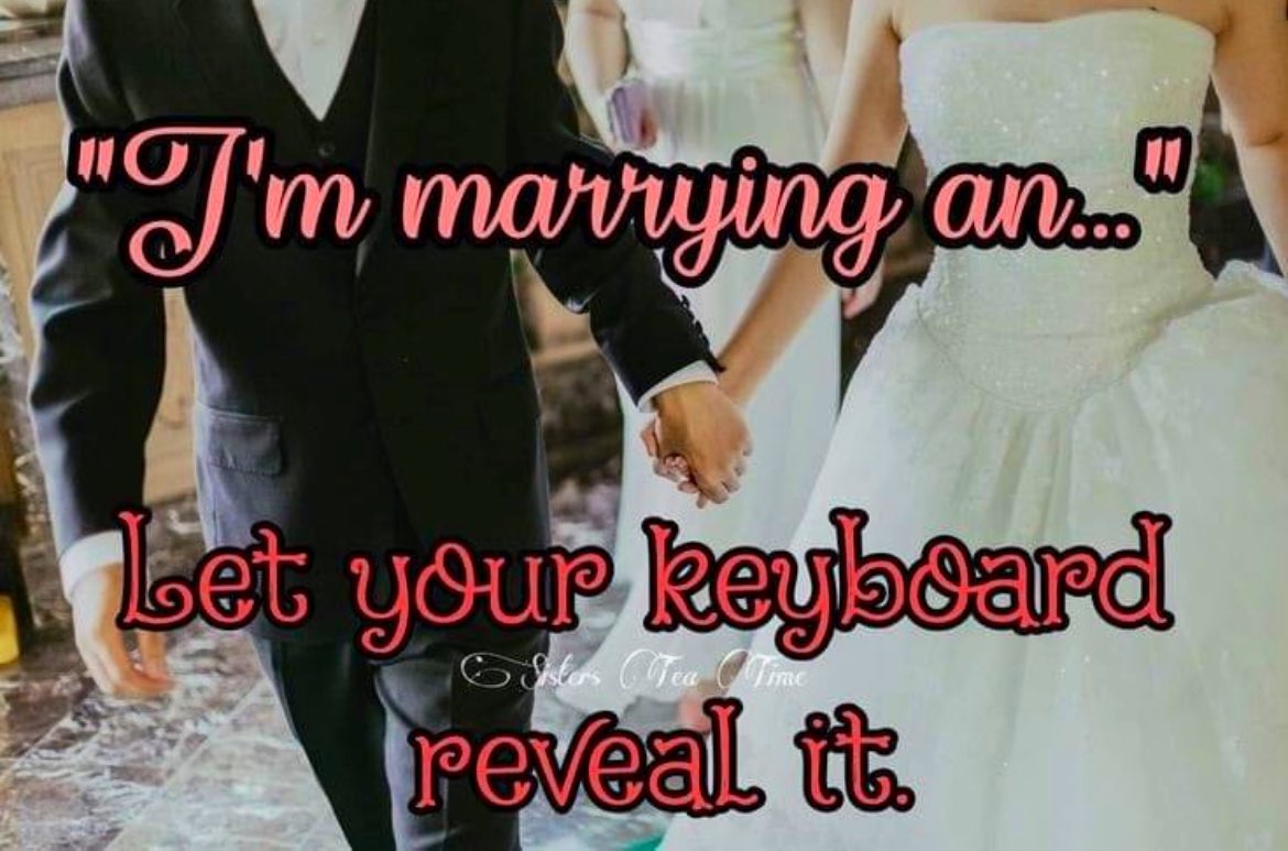 wendeeluvz's tweet image. I’m marrying an… American 🤣 Damn it!
#PredictiveText 💍