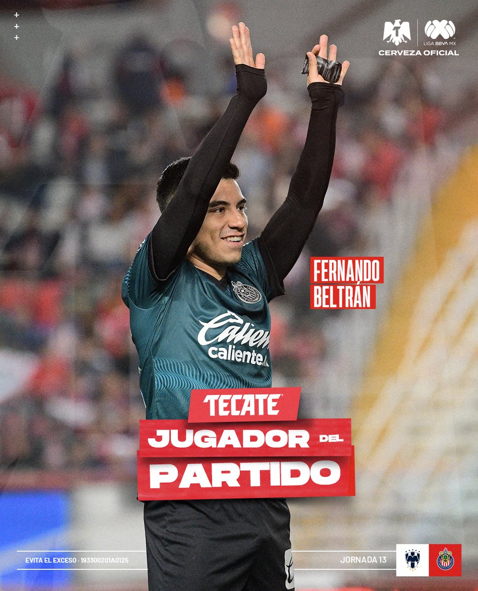 Fernando Beltrán - #TecateJugadorDelPartido 🔥

Manejo el medio campo con precisión casi perfecta 👏

@CervezaTecate