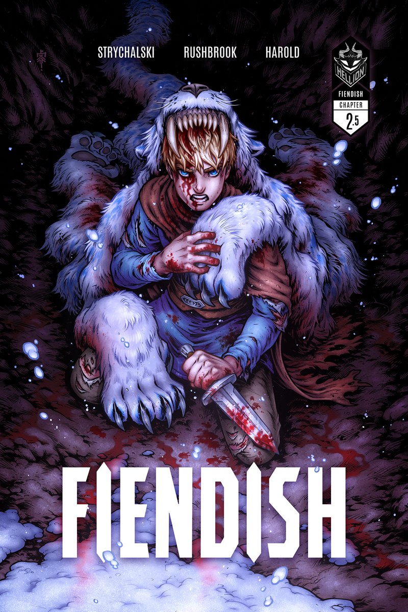 The permanent cover for FIENDISH #2.5: Survivor is out! Preorder it on the web store now! fiendishcomic.com #comics #fiendishcomic #fantasy