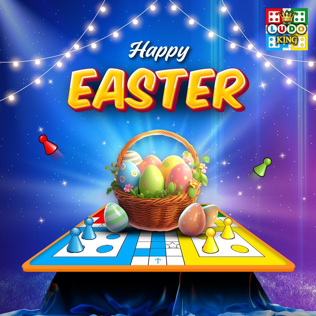 Wishing you a wonderful Easter 🐇 filled with love, peace, and happiness 😊 #easter #eastereggs #eastersunday #sunday #ludo #LudoKing #boardgames #mobilegames