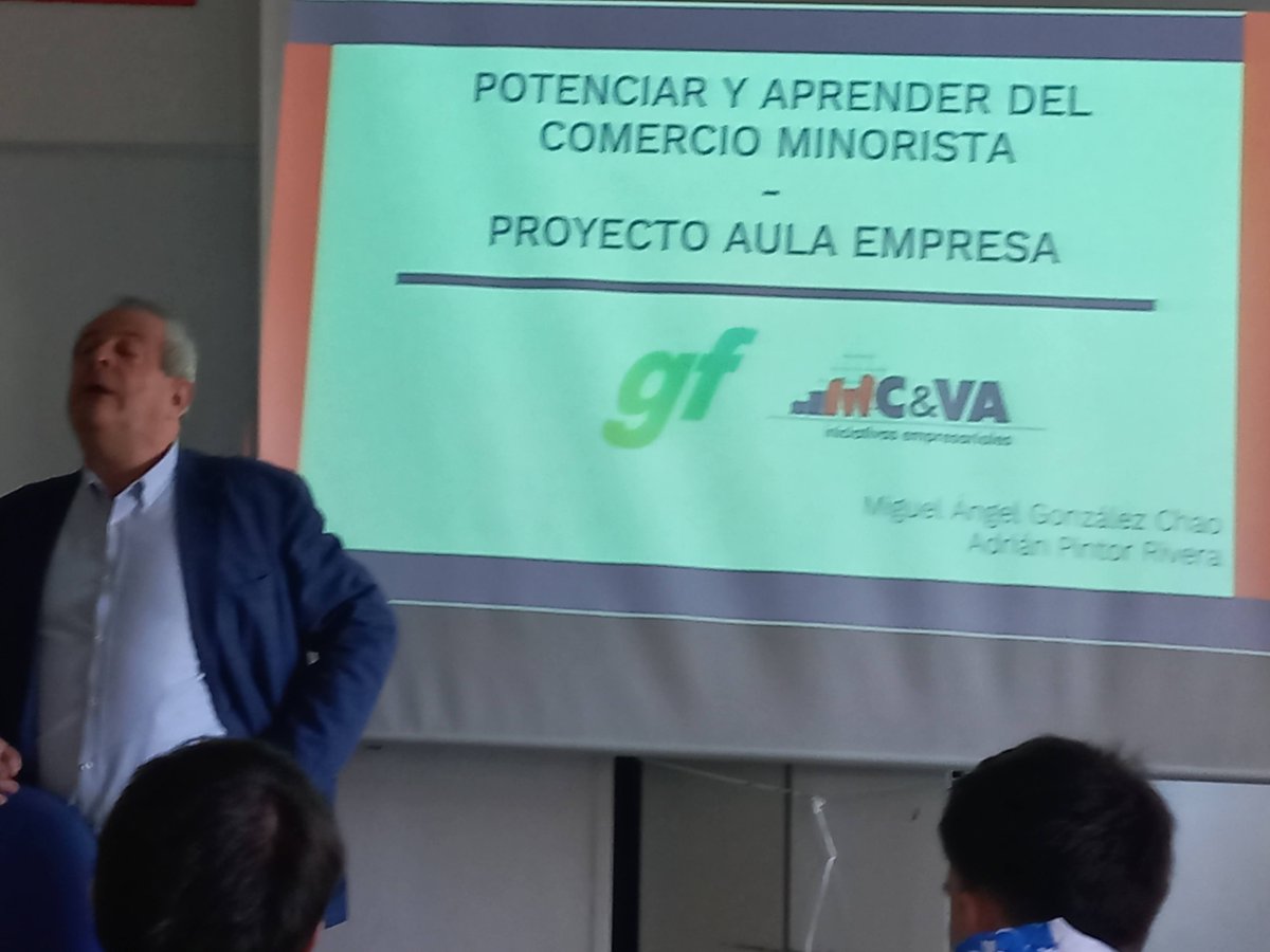 La asesoría MC&VA nos ha ofrecido la charla 'ERP para los pequeños comercios' a los alumnos de #GESAD dentro del proyecto #AulaEmpresaCyL Ha sido interesantísimo conocer el apoyo tan importante que realizan las asesorías a los pequeños comercios y las funciones que desarrollan.