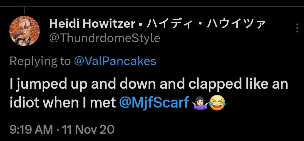 Im with <a href="/ThundrdomeStyle/">Heidi Howitzer • ハイディ・ハウイツァ</a> 3+ years later,same never changed. <a href="/WrestleRaveHTX/">WrestleRave (blue checkmark)</a> #JackOfAllTrades