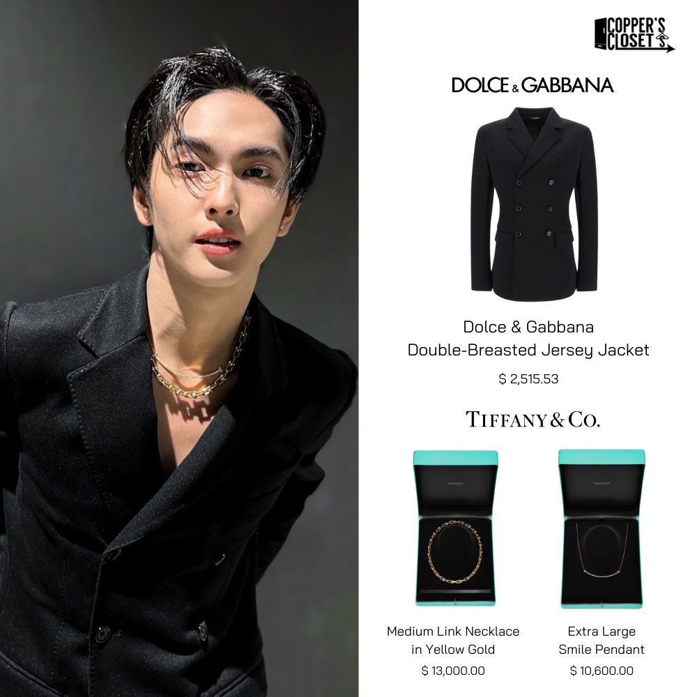 COPPER’S CLOSETS
OOTD : @cucopper11 for PEPSI Presents TOTY Music Awards 2023 [26.03.2024]

🥼 DOLCE & GABBANA  
📿 TIFFANY & CO.

#dolcegabbana #TiffanyIcons #COPPERSCLOSETS #COPPERdechawat #BUSbecauseofyouishine #TotyMusicAwardsxBUS