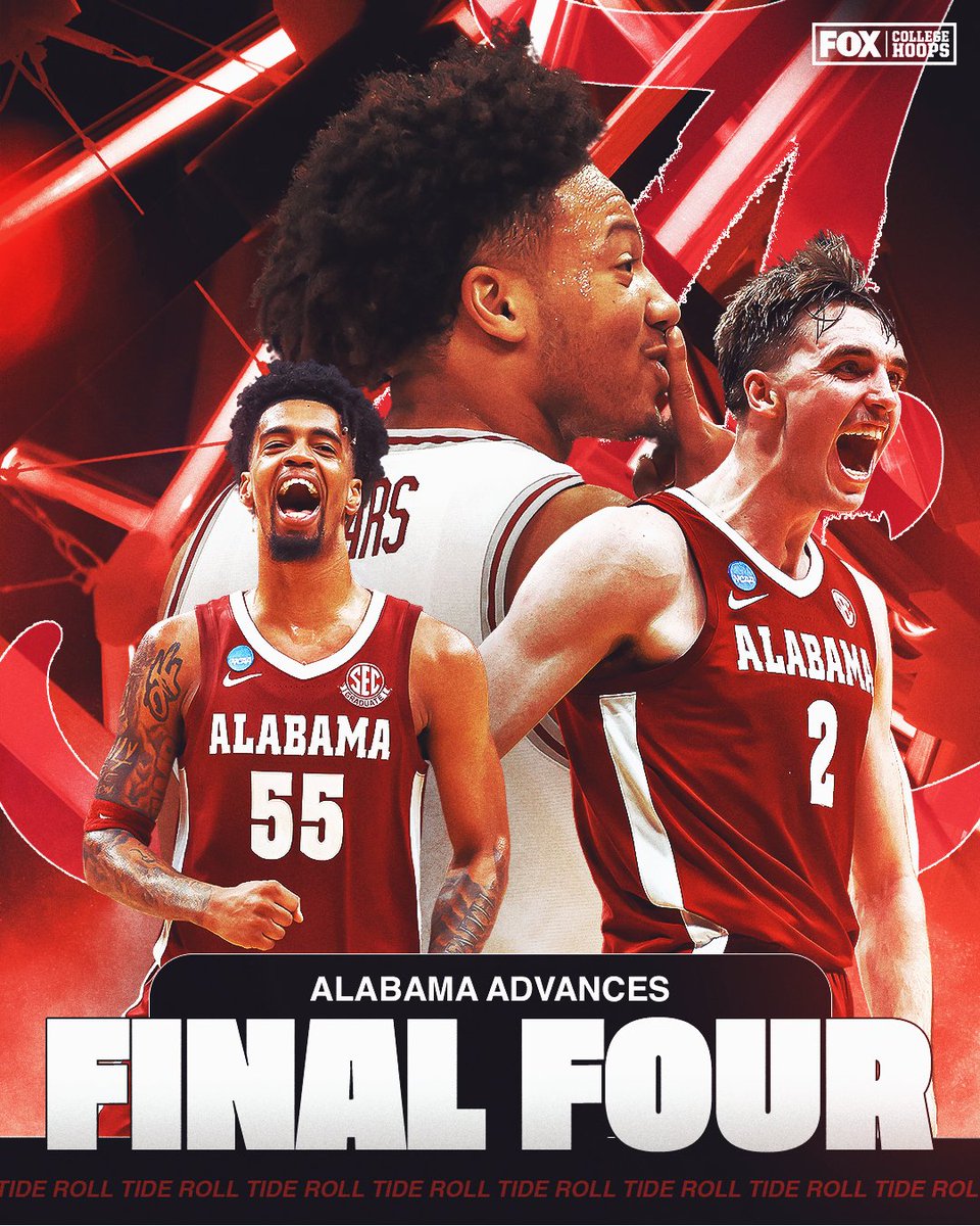 ROLL TIDE 🐘 🔥 Dancing into the Final Four! @AlabamaMBB