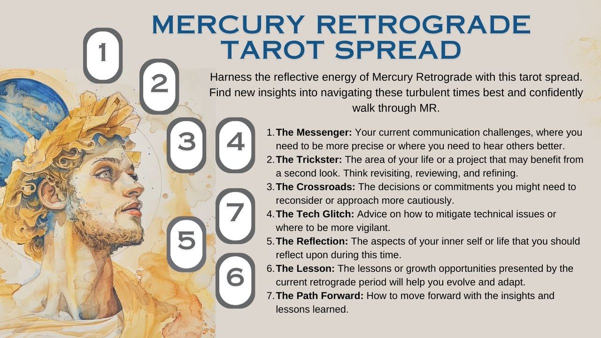 Tarot Readers Guide to Mercury Retrograde and MR Tarot Spread dlvr.it/T4s4st