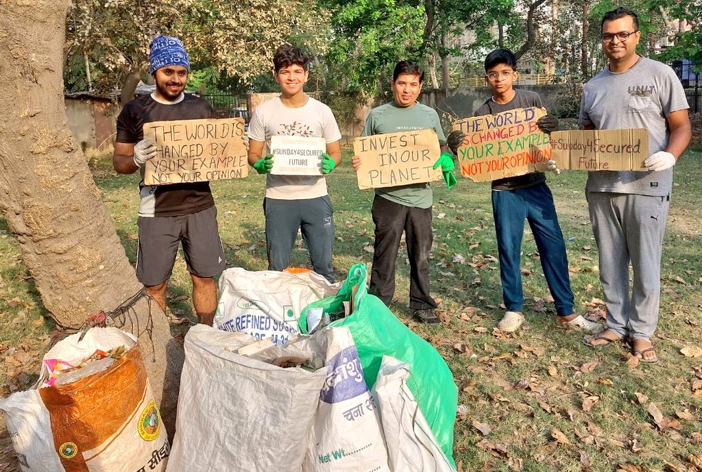 AaravSeth🇮🇳 (@aaravseth_) on Twitter photo Cleanliness Is Godliness.
<a href="/_WeRiseTogether/">WeRiseTogether</a> Team, with an enthusiastic spirit, cleaned our nearby park collecting 130 kgs of #Plastic waste.
#ClimateAction
<a href="/narendramodi/">Narendra Modi</a> <a href="/ErikSolheim/">Erik Solheim</a> <a href="/DoWRRDGR_MoJS/">Ministry of Jal Shakti, DoWR, RD&GR, GoI</a> <a href="/aliaa08/">Alia Bhatt</a> <a href="/deespeak/">Dia Mirza</a> <a href="/SDGaction/">UN SDG Action Campaign</a> <a href="/UNHABITAT/">UN-Habitat</a> <a href="/byadavbjp/">Bhupender Yadav</a> <a href="/TandonRaveena/">Raveena Tandon</a> <a href="/KapilSharmaK9/">Kapil Sharma</a> Cleanliness Is Godliness.
<a href="/_WeRiseTogether/">WeRiseTogether</a> Team, with an enthusiastic spirit, cleaned our nearby park collecting 130 kgs of #Plastic waste.
#ClimateAction
<a href="/narendramodi/">Narendra Modi</a> <a href="/ErikSolheim/">Erik Solheim</a> <a href="/DoWRRDGR_MoJS/">Ministry of Jal Shakti, DoWR, RD&GR, GoI</a> <a href="/aliaa08/">Alia Bhatt</a> <a href="/deespeak/">Dia Mirza</a> <a href="/SDGaction/">UN SDG Action Campaign</a> <a href="/UNHABITAT/">UN-Habitat</a> <a href="/byadavbjp/">Bhupender Yadav</a> <a href="/TandonRaveena/">Raveena Tandon</a> <a href="/KapilSharmaK9/">Kapil Sharma</a>