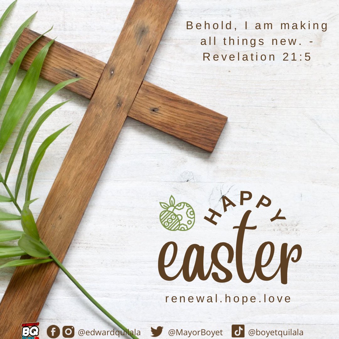 MayorBoyet's tweet photo. Happy Easter, Kakailian! 🌟

Wishing you all a blessed Easter filled with love, hope, and the promise of everlasting life.

 #SerbisyoBQforyou #EdwardQuilala #Currimao #IlocosNorte https://t.co/sXRDJK4WPf