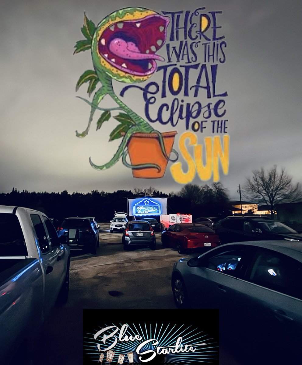 UrbanDrivein's tweet image. Whose in? 

Let’s make history. 1st drive-in to ever play a projected movie in the middle of the day and in sync to the lyrics of Little Shop of Horror during an actual solar eclipse of the sun!!! #ATX #Bluestarlite old school austin lives here.
Tickets !
ticketing.useast.veezi.com/purchase/11265…