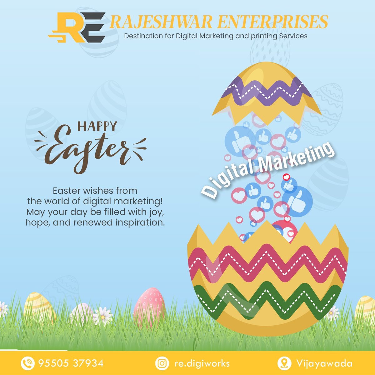 redigiworks's tweet image. Happy Easter to all of you!

#easter #easter2024 #easterpost #eastercelebration #creativespot #creativepost #digitalmarketing #websitedesigning #website #googeladds #adds #googelbussiness #googel #marketingagency #socialmedia #socialmediamarketing #socialmediamarketing
