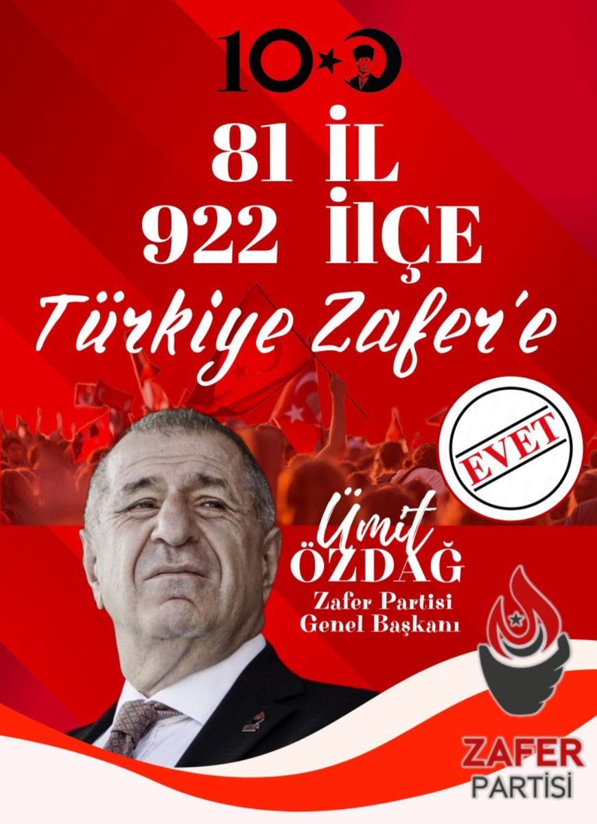 Günaydın Türk …🇹🇷🇹🇷🇹🇷 -#ZaferVakti #zaferpartisi #zafer #Türk #zaferzamanı #ümitözdağ