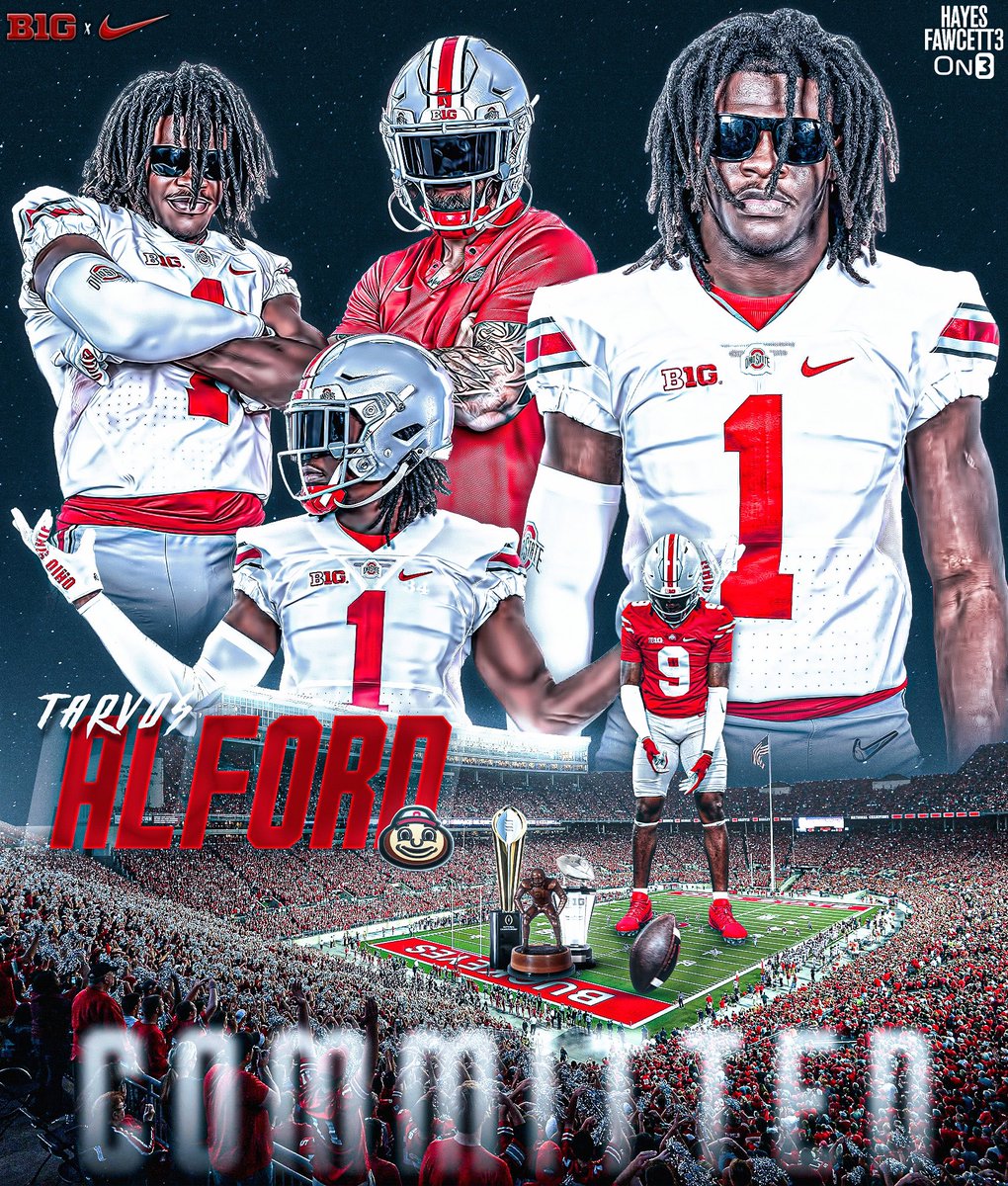 BREAKING: Four-Star LB Tarvos Alford II has Committed to Ohio State, he tells me for @on3recruits The 6’2 215 LB from Port Saint Lucie, FL chose the Buckeyes over Miami, Florida State, & Tennessee “You come to Ohio State to leave a legacy🌰” on3.com/db/tarvos-alfo…