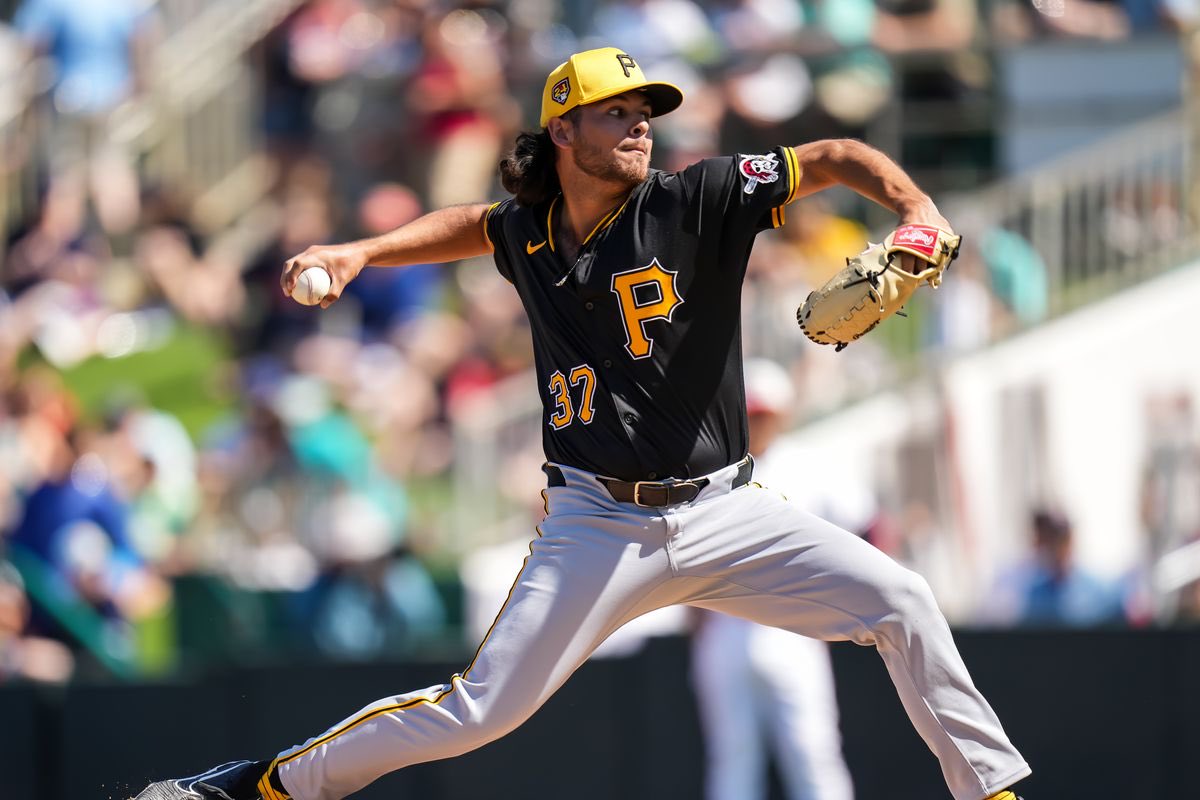 ThePoniExpress's tweet image. Paul Skenes. Perfecto. Jared Jones. 10 strikeouts. Retweet if these two electric arms have you excited about the Pirates future.