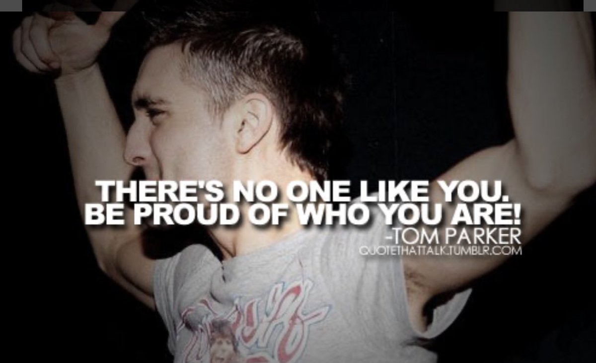 PaigeJones97X's tweet photo. Thereβs No One Like You Be Proud Of Who You Are! - Tom Parker ππ¦β€οΈ #RememberTomParker https://t.co/W6fF0qUIjm