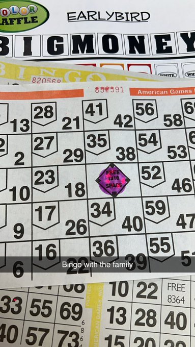 Bingo with the family https://t.co/q1eWb8Ct41