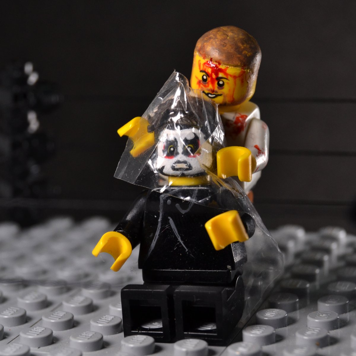 #Lego Charles Mason tries to suffocate #Lego Danhausen! #GCW