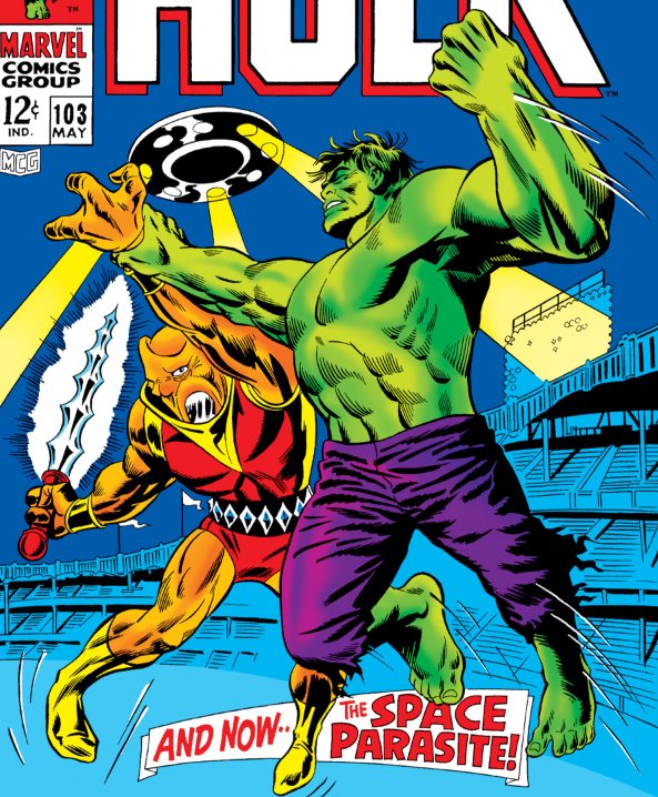 ObscureMarvel's tweet photo. The Space Parasite first appeared in Incredible Hulk #103 #SpaceParasite #Hulk #Marvel https://t.co/SKCVlebY1J