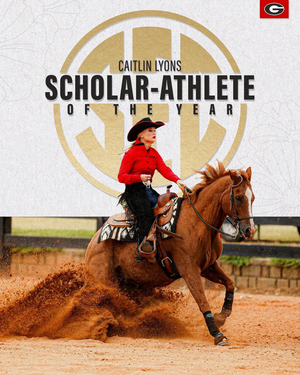 Congratulations to Caitlin Lyons for being named the @sec Scholar-Athlete of the Year! 📚 #ALLIN | #GoDawgs