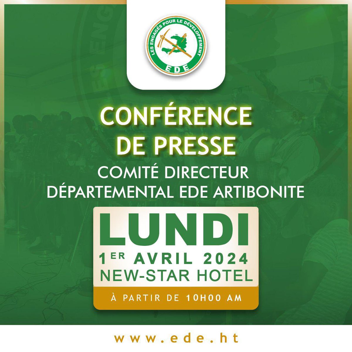 claudejoseph03's tweet photo. EDE-Artibonite 
Conférence de Presse https://t.co/6WtHTGKOSu