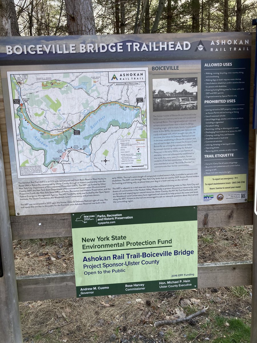 Did you know the Ashokan Rail Trail was made possible by the Environmental Protection Fund?? We need full funding for the EPF in the final budget: $400 million with no staff offloads. @GovKathyHochul @AndreaSCousins @CarlHeastie