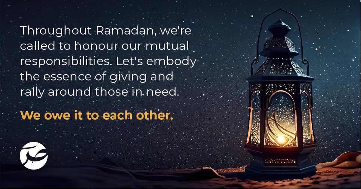 Every act of kindness, no matter how small, holds immeasurable significance. As Ramadan unfolds, let's unite in a collective effort to sow seeds of compassion and generosity for an equitable society! 
To donate click: bit.ly/48UkfFJ #Ramadan  #Donate #WeOweItToEachOther